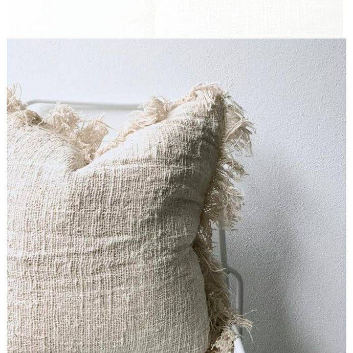 Raw Cotton Thread Cushion Covers